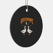 Kippenvel Halloween Heks Ganzen Vectorontwerp Keramisch Ornament (Rechts)