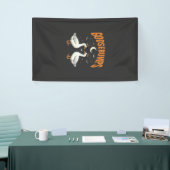 Kippenvel Halloween Heks Ganzen Vectorontwerp Spandoek (Beurs)