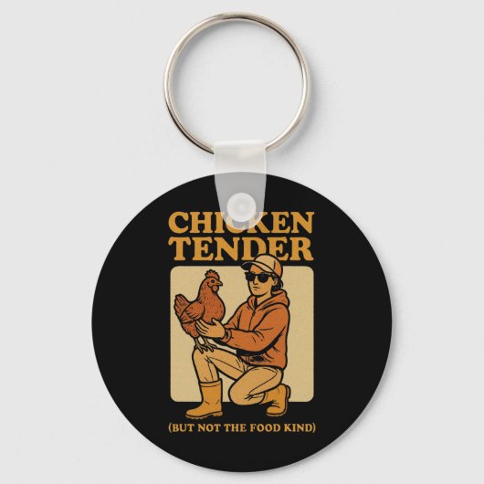 Kippenvel (maar niet de voedselsoort)' Grappig Chi Sleutelhanger (Voorkant)