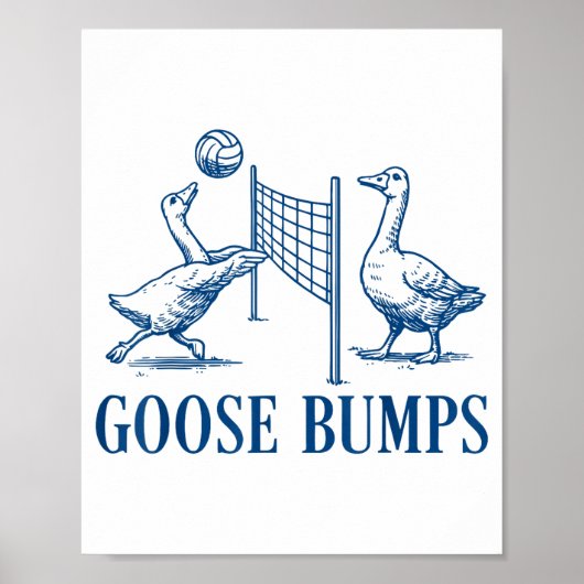 Kippenvel Volleybal Poster (Voorkant)