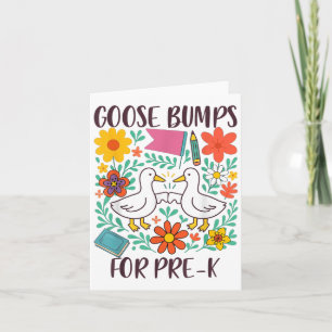 Kippenvel Voor Pre-k Leerkracht Squad Student Rug  Kaart