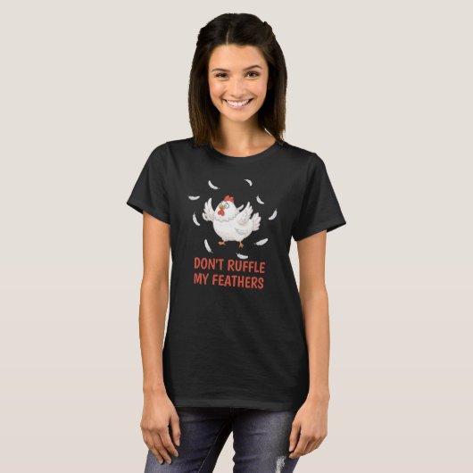 Kippenveren T-shirt (Voorkant volledig)