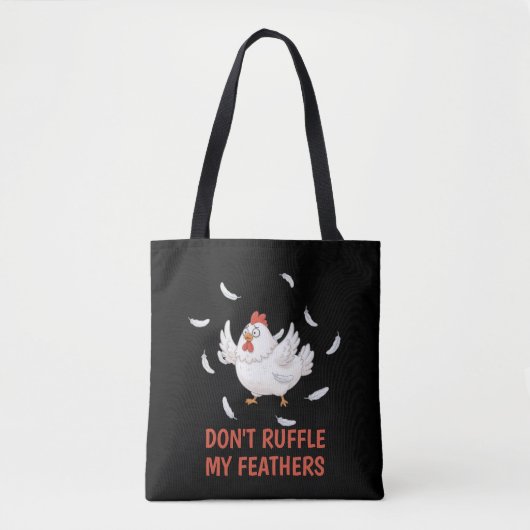 Kippenveren Tote Bag (Voorkant)