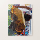 Kippenverkopers Bangladesh. Legpuzzel (Verticaal)