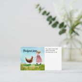 Kippenvlees Boerderij Rus Biologisch Contactkaartje (Staand voorkant)