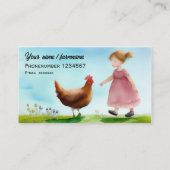 Kippenvlees Boerderij Rus Biologisch Contactkaartje (Achterkant)