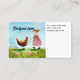 Kippenvlees Boerderij Rus Biologisch Contactkaartje