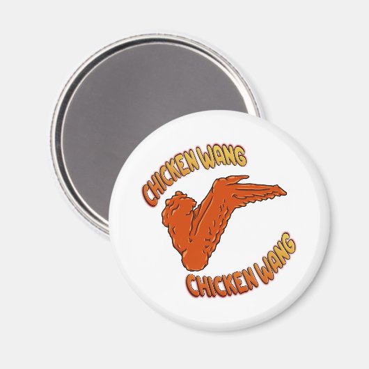 Kippenvleugel cirkel magneet (Voorkant / Achterkant)