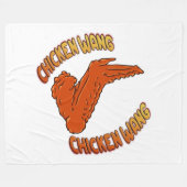 Kippenvleugel fleece deken, alle maten (Voorkant (Horizontaal))