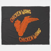 Kippenvleugel fleece deken, alle maten (Voorkant (Horizontaal))