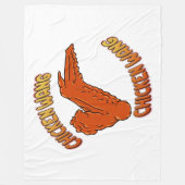 Kippenvleugel fleece deken, alle maten deken (Voorkant)