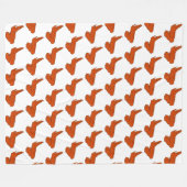 Kippenvleugel fleece deken, alle maten deken (Voorkant (Horizontaal))