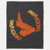 Kippenvleugel fleece deken, alle maten deken (Voorkant)