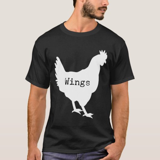Kippenvleugel Grafiek T-shirt (Voorkant)