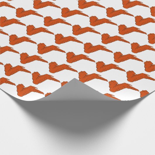 Kippenvleugel inpakpapier (Hoek)