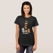 Kippenvleugel Kippenvleugel Hotdog Balans T-shirt (Voorkant volledig)