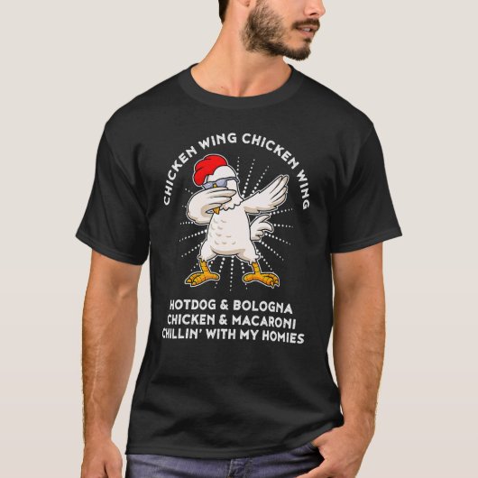 Kippenvleugel Kippenvleugel Liedtekst Hot Dog Bolo T-shirt (Voorkant)