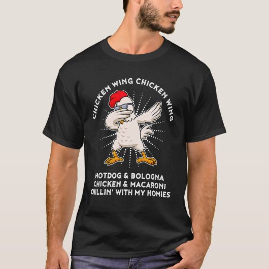 Kippenvleugel Kippenvleugel Liedtekst Hot Dog Bolo T-shirt (Voorkant)
