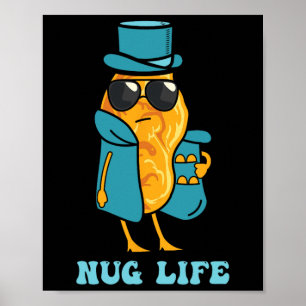 Kippenvleugels Citaat Fast Food Grappig Gebakken K Poster