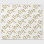 Kippenvleugels op Polka Dot Achtergrond Cadeaupapier (Vlak)