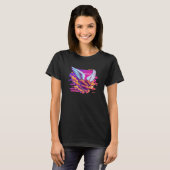 Kippenvleugels Synthwave 80s Retrowave Esthetiek   T-shirt (Voorkant volledig)