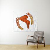 Kippenvleugelwandtapijt Wandkleed (In Situ (horizontaal))