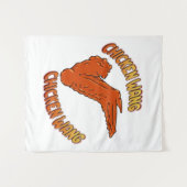 Kippenvleugelwandtapijt Wandkleed (Voorkant (horizontaal))