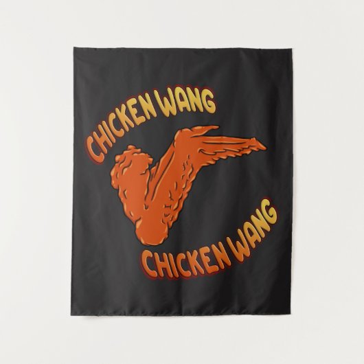 Kippenvleugelwandtapijt Wandkleed (Voorkant)