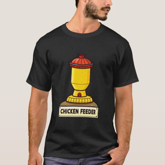 Kippenvoeder Levendig Boerderijdier Uitrusting Ont T-shirt (Voorkant)