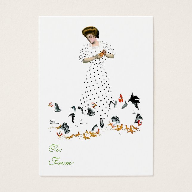 Kippenvoer Gift Kaart (Voorkant)