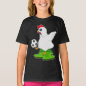 Kippenvoetballer Voetbal T-shirt (Voorkant)