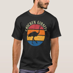 Kippenvogel Struisvogel Dier Flightless Giraffe T-shirt