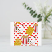 kippenwafels briefkaart (Staand voorkant)