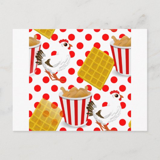 kippenwafels briefkaart (Voorkant)