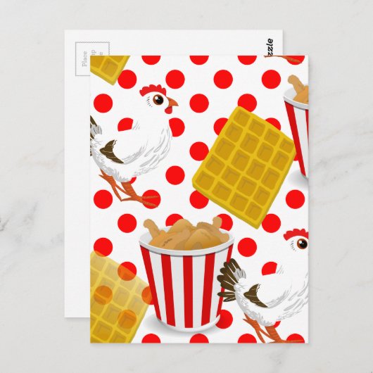 kippenwafels briefkaart (Voorkant / Achterkant)