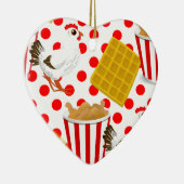 kippenwafels keramisch ornament (Rechts)