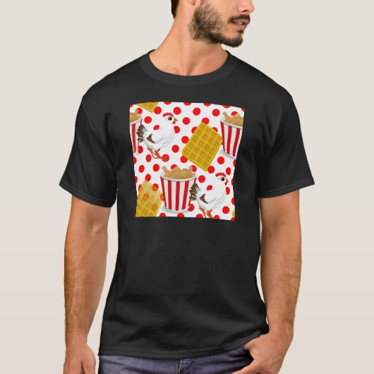 kippenwafels t-shirt (Voorkant)
