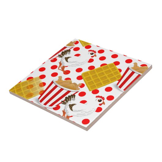 kippenwafels tegeltje (Zijkant)