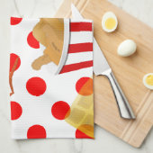 kippenwafels theedoek (Quarter Fold)