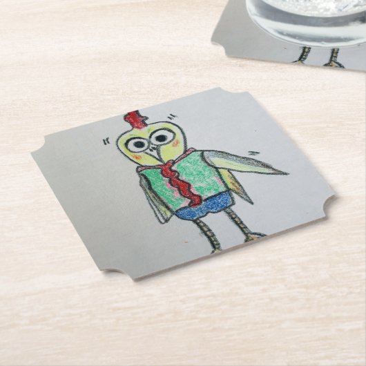 kippepapier Onderzetter (Gekanteld)