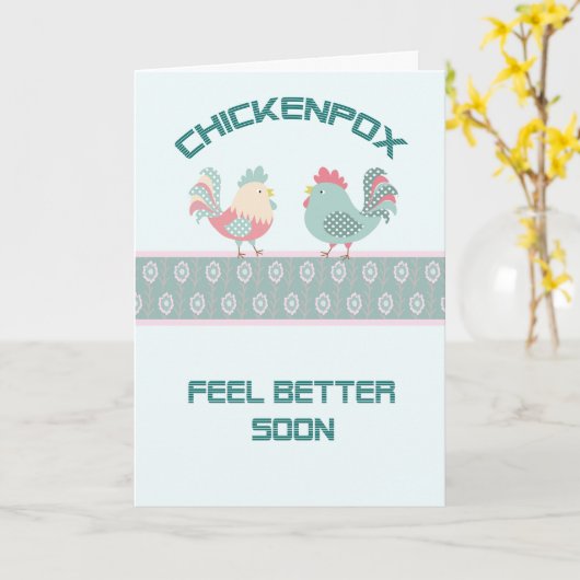 Kippokken Snel Kaart met kippen (Gele Bloem)