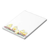 Kippootkuikens op krassenbord grappig notitieblok (Linkerzijde)