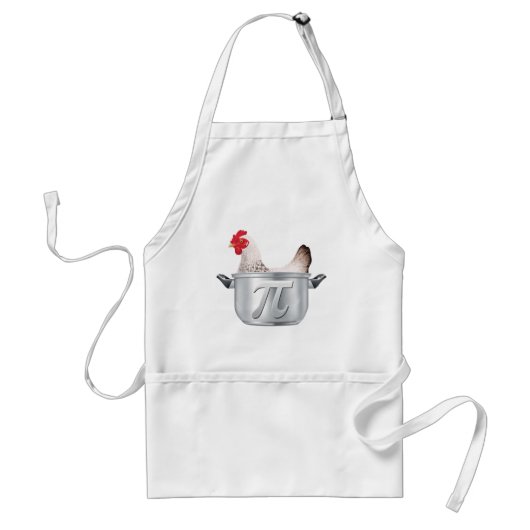 kippot pi - Funny Wiskunde Standaard Schort (Voorkant)