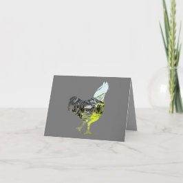 kipsilhouet met Boerderij Design Inside BLANK Kaart