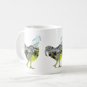 kipsilhouet met Boerderij Design Inside Koffiemok (Voorkant links)