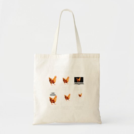 Kipskuiken wat ik doe in mijn vrije tijd tote bag (Voorkant)