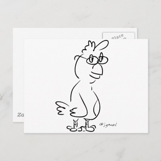 Kipspatronen Briefkaart (Voorkant / Achterkant)