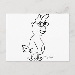 Kipspatronen Briefkaart