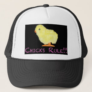 Kipstaafkant Trucker Pet