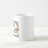 Kipt het huisdier dat ontbijt poept koffiemok (Center)